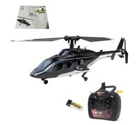 Stylomira RC Helicopter for Adults, F150BL V3 2.4G 5CH Air-Wolf Remote Control Helicopter with 6-Axis Gyro, Upgraded AHSS Remote Control & LED Lights - RTF