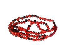 STYLONEST Naman Natural Red Chanothi Mala Rakt Lal Gunja -Red Chirmi Beads -Abrus Seed -Gamanchi -Gaunchi -Rati -Gulaganji -Guruvinda -Guruginia Rosery 108 Beads Necklace.