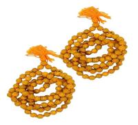Stylonest Natural Haldi Mala |(Combo Set of 2) Original Turmeric mala | Baglamukhi mala Sadhna siddhi Jaap | 108 Beeds/2 Pcs