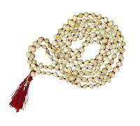 STYLONEST The Natural & Genuine White Gunja | Chirmi Beads Mala for Puja & Jaap (1 Pc