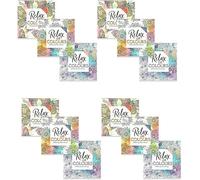 Styloo Adult Colouring Books, 4 Books Each of Animal, Floral, and Pattern Illustrations - Mindfulness and Relaxing Drawing Pad - Series 3-12 Books