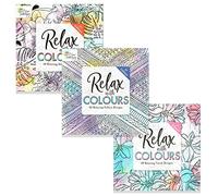 Styloo Adult Colouring Books, Set of 3 Books, 180 Designs - Animal, Floral, and Pattern Illustrations - Mindfulness and Relaxing Drawing Pad - Series 3