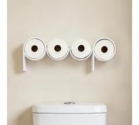Stylor Funny Toilet Paper Roll Holder - Humorous Poop Sign Bathroom Decor, Cute Space-Saving Wall Mount Decor, Functional Bathroom Storage Accessories