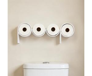 Stylor Funny Toilet Paper Roll Holder - Humorous Poop Sign Bathroom Decor, Cute Space-Saving Wall Mount Decor, Functional Bathroom Storage Accessories