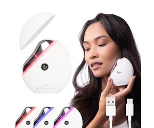 STYLPRO 6 in 1 Heated LED Electric Gua Sha - Face Sculpting & Lifting Tool with Red Light Therapy & Soothing Heat - Vibration for Lymphatic Drainage & Glowing Skin