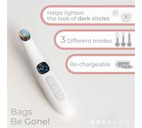 STYLPRO Bags Be Gone Heated Eye Massager, 3 Modes, Reduce Dark Circles, Rechargable