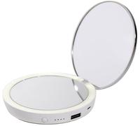 STYLPRO Flip 'n' Charge LED Mirror - White, White