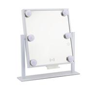 STYLPRO Music Mirror with Bluetooth, Built-In Speakers, Wireless Phone Charging, Dimmable Hollywood Lights, Adjustability & Non-Slip Base, Listen to Music, Watch Tutorials, Call Friends (40x36x9cm)…