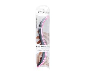 Stylpro STYLFILE Curved 3 In 1 S-Shape Nail File 6 Pack