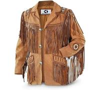 Stylso Traditional Western Cowboy Leather Jacket for men, Design 2, L