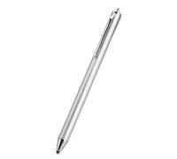 Stylus, Aluminum Alloy Portable Smart Touch Screen Pen, Digital Pencil Cloth Head Stylus for Smartphones, Mobile Phones for Touch Screen Tablets (Silver)