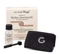 Stylus Cleaner Kit | Carbon Fibre Cleaning Brush | Cleaning Fluid with Microfibre Brush | Large Microfibre Cloth for Record Cleaning
