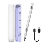 Stylus for ASUS Zenbook Flip/Pro/ASUS Vivobook Flip/Pro/Duo/Notebook, MPP 2.0 Tilt-Active Pen with 4096 Levels of Pressure Sensitivity, Convenient Storage Case, Supports Type-C Fast Charging (Silver)