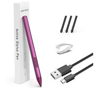 Stylus for HP Envy X360 Pavilion x360 Specter X360 Spectre x2 Envy x2 Touchscreen Laptop Rechargeable MPP 2.0 Tilt Pencil 4096 Pressure Sensitivity Using The Microsoft MPP Protocol, Red