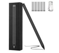 Stylus for Remarkable 2/1 Pen,EMR Pen with Flip Eraser,4096 Pressure Levels & Tilt Support,Palm Rejection,Magnetic Attraction, No Charging Needed, Includes 9 Extra Nibs (Black)