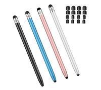 Stylus for Touch Screens, CCIVV 4-Pack Sensitivity & Precision Stylus Pens for iPhone, iPad Pro, Samsung Galaxy, Tablets and All capacitive Touch Screen Devices + 16 Extra Replaceable Tips