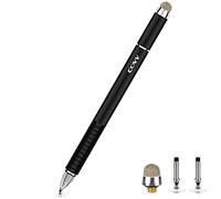 Stylus Pen, 2 in 1 Fine Point and Mesh Tip Stylus for Touch Screen, Compatible for Tablet and Cellphone (1Pc, Black)