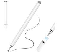 Stylus Pen, 2x TECHGEAR 2 in 1 Disc & Fiber Tip Stylus Pen for Touch Screens High Sensitivity Universal Pencil Compatible with...