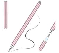 Stylus Pen, 2x TECHGEAR 2 in 1 Disc & Fiber Tip Stylus Pen for Touch Screens High Sensitivity Universal Pencil Compatible with...
