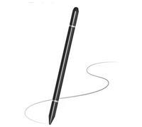 Stylus Pen, 3-in-1 Multi-Function Touch Screen Pen (Disc Writing Tip + Ballpoint Pen + Rubber Drawing Tip) for Smartphones Tablets iPad iPhone Samsung etc （Black）