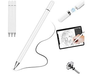 Stylus Pen, 3x TECHGEAR Fine Tip Stylus Pen for Touch Screen High Sensitivity Universal Capacitive Disc iPad Pencil Compatible with iPad 10.2" / Mini/Pro Tablet iPhone Android Smartphone Samsung Tab