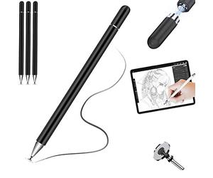 Stylus Pen, 3x TECHGEAR Fine Tip Stylus Pen for Touch Screen High Sensitivity Universal Capacitive Disc iPad Pencil Compatible with iPad 10.2" / Mini/Pro Tablet iPhone Android Smartphone Samsung Tab