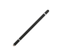 Stylus Pen Accurate Positioning 3 in 1 Multifunctional Capacitive Stylus with 2 Fiber Nibs for Tablet Mobile Phones Compatible with Touch Devices Black (Black)