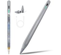 Stylus Pen for Apple iPad 2018-2025, Fast Charging Pencil with High Precision & Tilt Sensitivity & Palm Rejection, for iPad 11 A16/10/9/8/7/6th Gen, Pro 12.9/11/13 Inch M4, Air 3/4/5/M2/M3, Grey