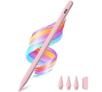 Stylus Pen for Apple iPad A16/11th 2025-2018 iPad Pencil A16/11/10/9/8/7/6,Air 11"/13" M3/M2/5th-3rd,Pro 13"/12.9"/11"/M5/M4,Mini A17 Pro/6/5th Stylus Palm Rejection Tilt Sensitivity Fast Charge-Pink