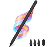 Stylus Pen for Apple iPad A16/11th 2025-2018 iPad Pencil A16/11/10/9/8/7/6,Air 11"/13" M3/M2/5th-3rd,Pro 13"/11"/M4/12.9",Mini A17 Pro/6/5th Stylus Palm Rejection Tilt Sensitivity Fast Charge-Black