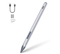 Stylus Pen for HP Envy X360 Pavilion X360 Specter X360 Spectre X2 Envy X2 Rechargeable MPP 2.0 Tilt Active Pen with 4096 Pressure Sensitivity, Palm Rejection, Tpye-c Charge, Sliver