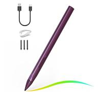 Stylus Pen for HP Envy X360 Pavilion X360 Specter X360 Spectre X2 Envy X2 Rechargeable MPP 2.0 Tilt Active Pen with 4096 Pressure Sensitivity, Palm Rejection, Triangular Pen Body Design, Red