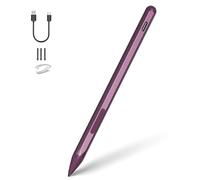 Stylus Pen for HP Envy X360 Pavilion X360 Specter X360 Spectre X2 Envy X2 Rechargeable MPP 2.0 Tilt Active Pen with 4096 Pressure Sensitivity, Palm Rejection, Tpye-c Charge, Red