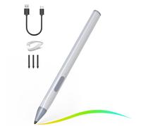 Stylus Pen for HP Envy X360 Pavilion X360 Specter X360 Spectre X2 Envy X2 Rechargeable MPP 2.0 Tilt Active Pen with 4096 Pressure Sensitivity, Palm Rejection, Triangular Pen Body Design, Silver