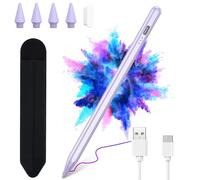 Stylus Pen for iPad 11th/10th/9th,for Apple Pencil(2018-2025) with Palm Rejection,fors iPad Pencil fors 11inch A16,Air 11/13(M3) 7/5th/4th/3rd,Pro 11/12.9,Mini 5/6th,Stylus Pencil fos Apple Pen Purple
