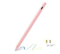 Stylus Pen for iPad 11th Generation Pencil with Fast Charging, QLAYA 1st Generation Pencil for iPad A16/10th/9th, iPad AIR/Mini/Pro, Tilt Sensitivity, Pink