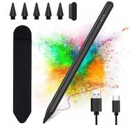 Stylus Pen for iPad 2018-2023, 15 Minute Fast Charging for Apple Pencil iPad 10/9/8/7/6/A16 & Pro Series 11/12.9 inch and Air M3 11"/13"/5/4/3 Gen with Palm Rejection