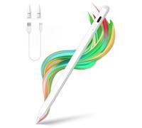 Stylus Pen for iPad 2018-2024, Ultra-Fast 20-Min Charge for Apple Pencil, Palm Rejection, Compatible with 6th-10th Generation, Apple iPad 6/7/8/9/10, Air 3/4/5, Mini 5/6, Pro 11"/12.9"White-2