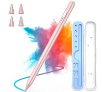 Stylus Pen for iPad 2018-2025, 15 Mins Fast Charge for Apple Pencil with Palm Rejection, Compatible with iPad 11/10/9/8/7/6, Pro M4/12.9"(6/5/4/3)/11", Air M3/M2/5/4/3, Mini A17 Pro/6/5,Rose