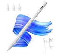 Stylus Pen for iPad(2018-2025)-2X Faster Charge Pixel Precision, Tilt Sensitive Stylus Pen Compatible Apple iPad 11/10/9/8/7/6th Gen, Pro 12.9/11/13 Inch M4, Air 3/4/5/M2/M3, Mini5/6, White