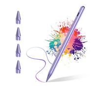 Stylus Pen for iPad 2018-2025, Digital i Pad Pencil with Palm Rejection, Compatible with iPad 6-10 Gen/A16, Air 3/4/5/M2/M3, Mini 5/6, Pro 12.9/11/13-inch M4（pearl purple）