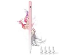 Stylus Pen for iPad (2018-2025) - Type-c Charging Pencil for ipad Palm Rejection Active Pen Compatible with Apple iPad 6/7/8/9/10/11(A16), Air 3/4/5/M2/M3, Mini 5/6, Pro 11"/12.9"/M4 (Gradient Pink)