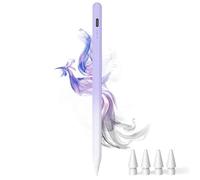 Stylus Pen for iPad (2018-2025) - Type-c Charging Pencil for ipad Palm Rejection Active Pen Compatible with Apple iPad 6/7/8/9/10/11(A16), Air 3/4/5/M2/M3, Mini 5/6, Pro 11"/12.9"/M4 (Gradient Purple)