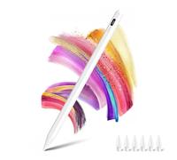 Stylus Pen for iPad 2018-2025 with Palm Rejection & Power Display,Pencil for iPad 11th/10th/9th/8th/7th/6th Air M3/M2/5/4/3 Pro 11''/12.9''/M4/M5 Mini 7/6/5th (White)