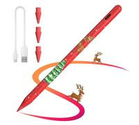 Stylus Pen for iPad 6/7/8/9/10th Generation-2X Fast Charge Active Pencil Compatible with 2018-2024 Apple iPad Pro11/12.9"/M4,Air3/4/5/M2, iPad6-10, Mini5/6 Gen-Christmas Tree