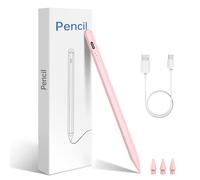 Stylus Pen for iPad A16 Pencil,(2018-2025) Apple Pencil with Palm Rejection,Fast Charge,Tilt Sensitivity,for iPad 11/10/9/8/7/6th Generation, Pro 13"/12.9"/11"/M4, Air 7/6/5/4/3/M3,Mini 5th (pink)