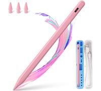 Stylus Pen for iPad Apple: Fast Charge for iPad Pencil Apple Pen with Palm Rejection Tilt Sensitivity - Pen for iPad 10/9/8/7/6, iPad Pro 12.9"/11"/13" M4, iPad Mini 6/5, iPad Air 5/4/3/M2 Pink