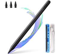 Stylus Pen for iPad Apple: Fast Charge for iPad Pencil Apple Pen with Palm Rejection Tilt Sensitivity - Pen for iPad 10/9/8/7/6, iPad Pro 12.9"/11"/13" M4, iPad mini 6/5, iPad Air 5/4/3/M2 Black