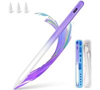 Stylus Pen for iPad Apple: Fast Charge for iPad Pencil Apple Pen with Palm Rejection Tilt Sensitivity - Pen for iPad 10/9/8/7/6, iPad Pro 12.9"/11"/13" M4, iPad Mini 6/5, Purple