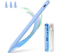 Stylus Pen for iPad: Fast Charge Apple Pencil with Palm Rejection, Tilt Sensitivity - Compatible with iPad 10/9/8/7/6, Pro 12.9"/11"/13" M4, Mini 6/5, Air 5/4/3/M2 - Blue